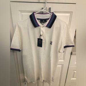 New with tags Psycho Bunny Polo size 6 or L , white